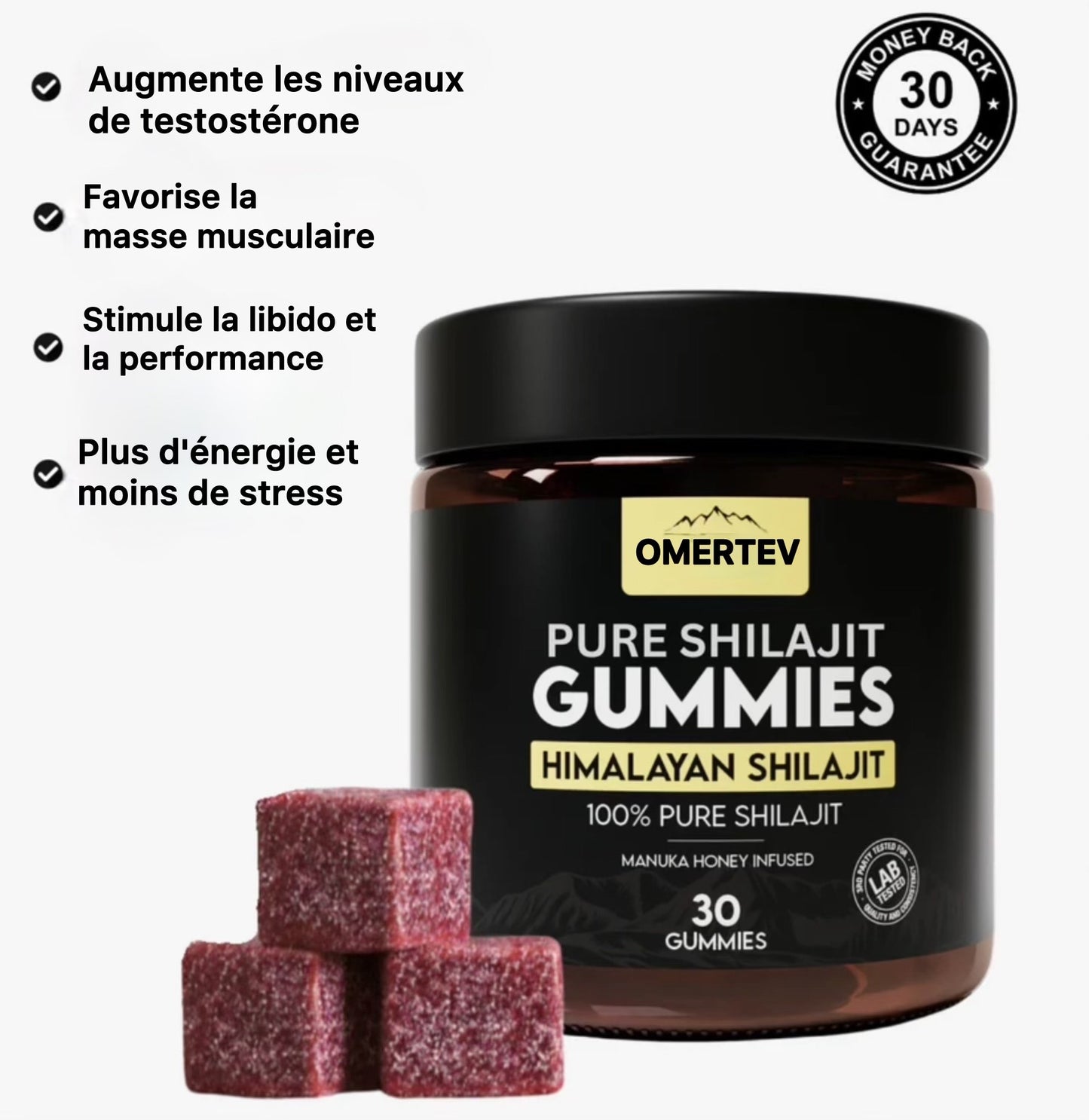 OMERTEV SHILAJIT™ Gummies De Pure Shilajit